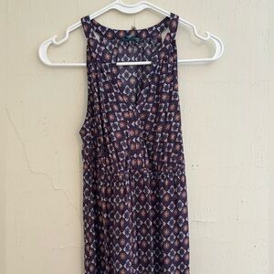 Fleur Bleue sleeveless V neck maxi dress size 2